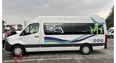 Kayseri'de ilçe taşımacılığında elektrikli araç dönemi