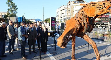 Kıymetli hurdalar Marmaris'te sanat eserlerine dönüştü