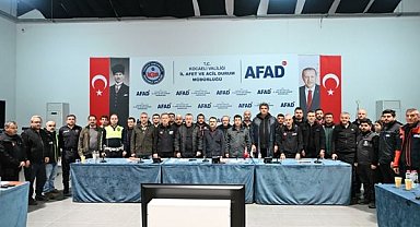 Kocaeli’de sağanağın ardından kriz merkezinde değerlendirme toplantısı yapıldı