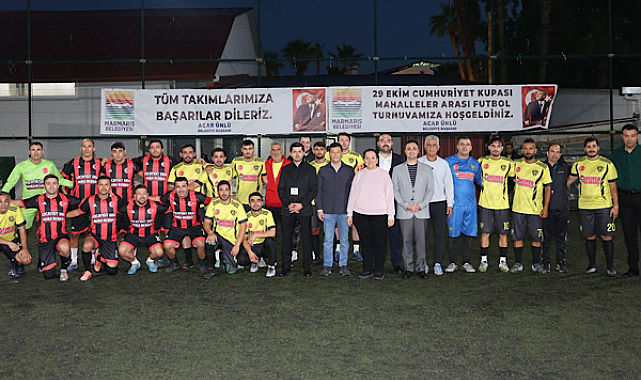 Marmaris’te Cumhuriyet Kupası mahalle takımlarının mücadelesiyle başladı