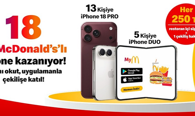 McDonald’s Türkiye’den ekim sürprizi! çekilişle 18 iPhone hediye edecek