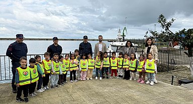 Rize’de Anaokulu Öğrencileri denizcilik faaliyetlerini tanıdı