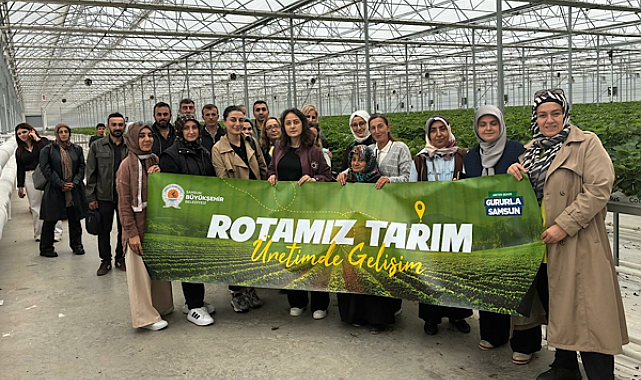 Samsun’da üreticiler farklı tarımsal üretim modellerini yerinde inceliyor