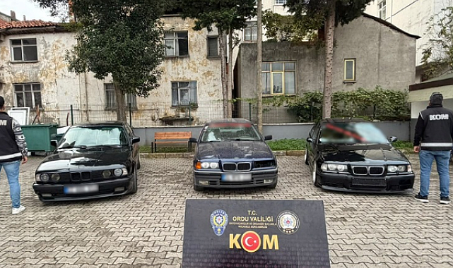 Şase numaraları değiştirilen 6 araca el konuldu