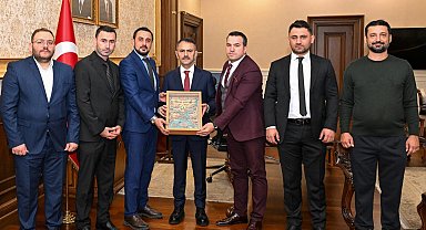 SAVGEN Başkanı Muhammed Gökmen'den Vali Aktaş ziyareti