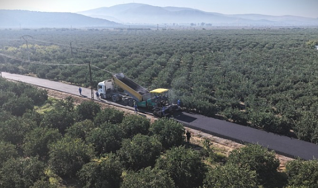 Selçuk’ta 15,5 kilometrelik yol çalışması sürdürülüyor