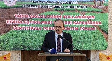 Siirt’te 600 çiftçiye 13,3 milyon liralık tohum desteği