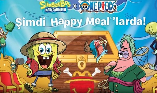 Sünger Bob ve One Piece’in eğlenceli buluşması McDonald’s Türkiye’de