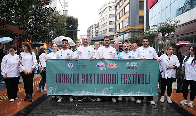 Trabzon Gastronomi Festivali öncesinde kortej yürüyüşü düzenlendi