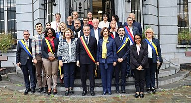 Ünlüce, Brüksel’deki kardeş şehir Saint-Josse-ten-Noode’u ziyaret etti