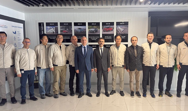 Vali Aktaş, Hyundai Mobis batarya fabrikasını ziyaret etti