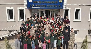 Yemişli Ortaokulu öğrencilerinden jandarmaya ziyaret
