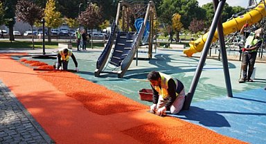 Yıldırım’da parklar kış mevsimine hazırlanıyor