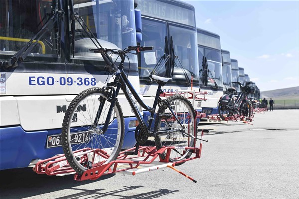 ABB’den EGO otobüslerine bisiklet taşıma aparatı