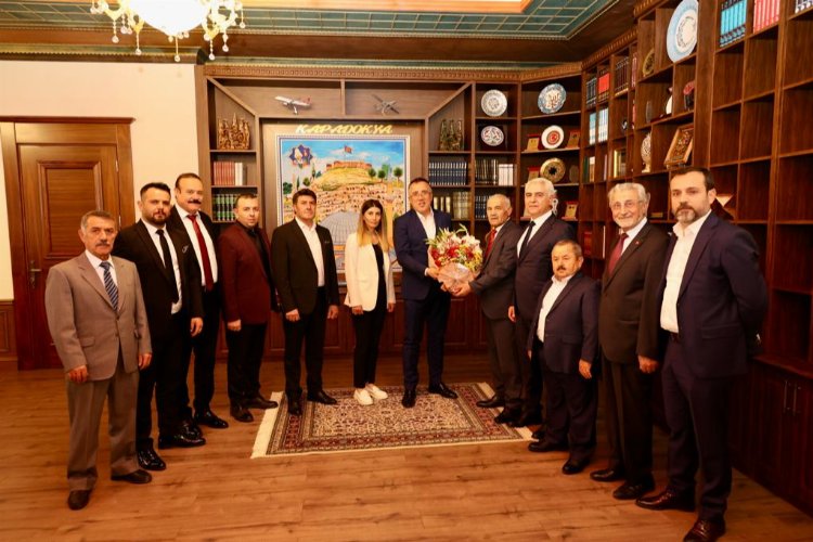 Nevşehir Ahilik Kutlaması Heyeti Mehmet Savran’la buluştu