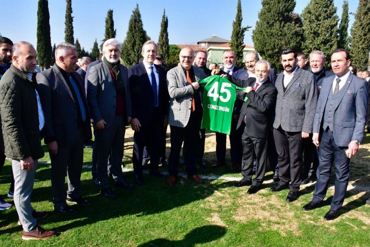 Cumhur İttifakı adaylarından Akhisarspor’a ziyaret