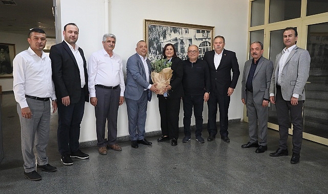Bozdoğan Belediye Başkanı Mustafa Galip Özel'den Aydın Büyükşehir Belediye Başkanı Özlem Çerçioğlu'na nezaket ziyaretinde bulundu