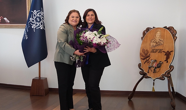 Didim Belediye Başkanı Hatice Gençay, Aydın Büyükşehir Belediye Başkanı Özlem Çerçioğlu'na nezaket ziyaretinde bulundu