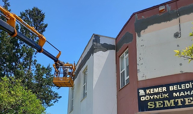 Göynük Mahallesi Semt Evi'nde onarım çalışmaları